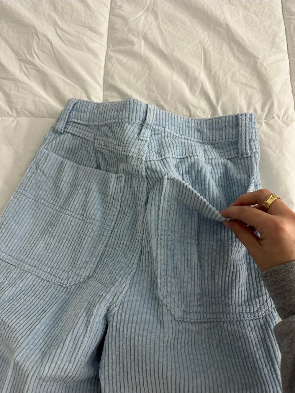 bp Light Blue Corduroy Utility Pants